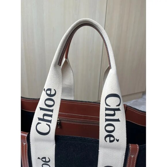 Chloe WOODY medium tote bag - Picture 3 of 7